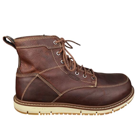 Keen Other - Keen Men’s San Jose Safety Toe Brown Leather Work Boots Size US 10.5 D